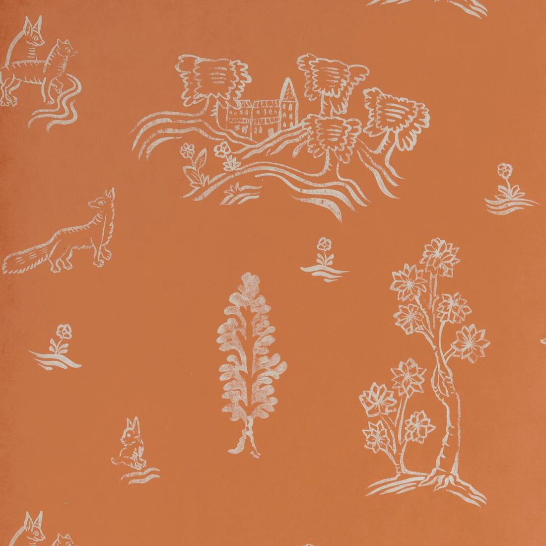 Wychwood Wallpaper - Melon Orange - Andrew Martin - KKWYMO - Premier Wallcovering