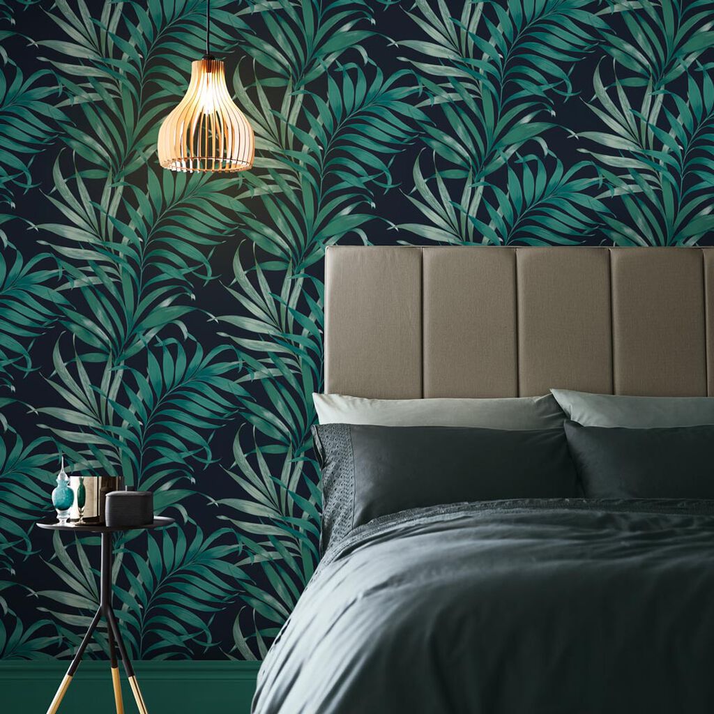 Yasuni Wallpaper - Midnight - Graham & Brown - 105660 - Premier Wallcovering