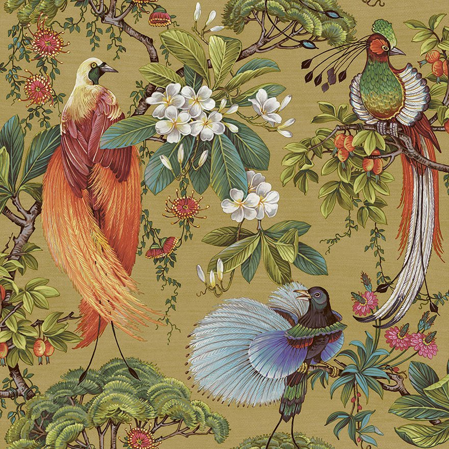 Yasuni Wallpaper - Ochre - Holden Décor - 91402 - Premier Wallcovering