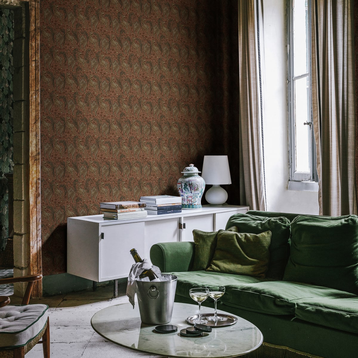 Year Of The Tiger Wallpaper - Velvet - Rebel Walls - R19213 - Premier Wallcovering