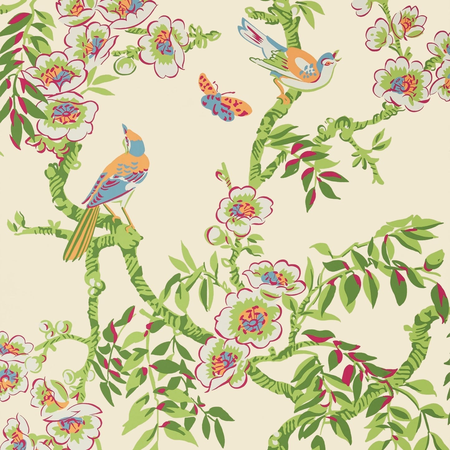 Yukio Wallpaper - Cream - Thibaut - T20847 - Premier Wallcovering