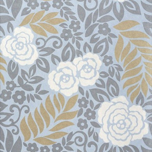 Yvette Wallpaper - Light Blue - Thibaut - T4926 - Premier Wallcovering