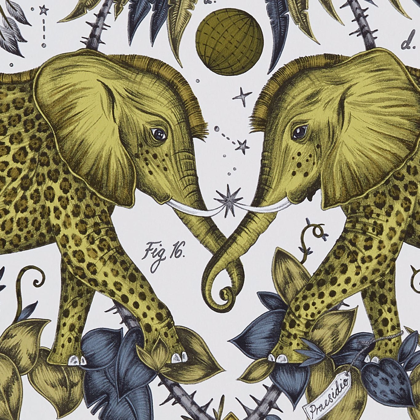 Zambezi Wallpaper - Gold - Clarke & Clarke - Emma J Shipley - W0121/02 - Premier Wallcovering