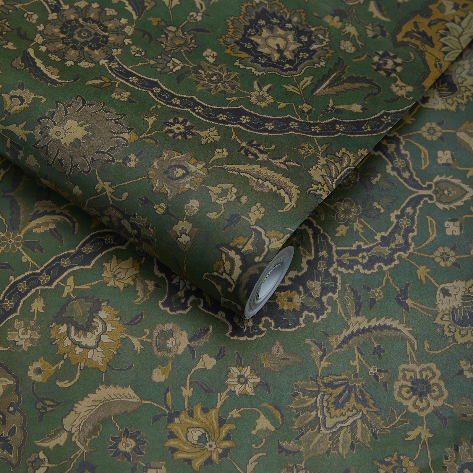 Zanjan Wallpaper - Juniper - Green - House of Hackney - 1 - WA - ZAN - DI - JUN - XXX - Premier Wallcovering
