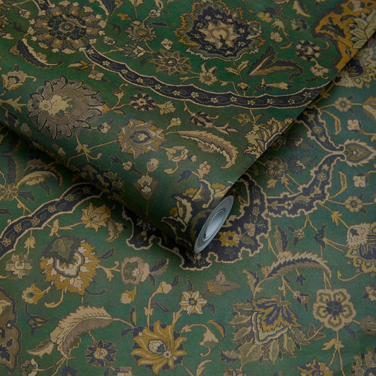 Zanjan Wallpaper - Juniper - Green - House of Hackney - 1 - WA - ZAN - DI - JUN - XXX - Premier Wallcovering