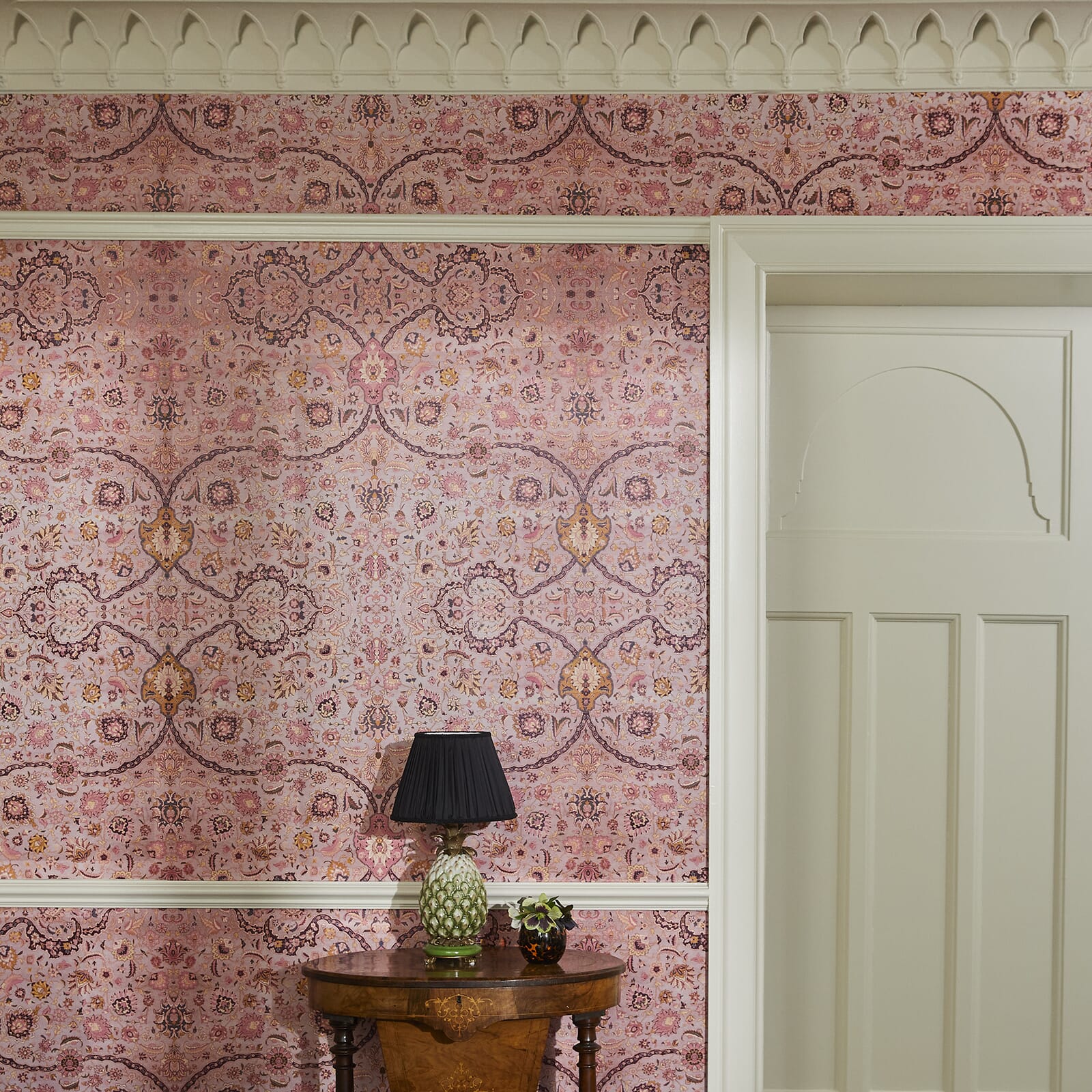 Zanjan Wallpaper - Quartz - Pink - House of Hackney - 1 - WA - ZAN - DI - QRT - XXX - Premier Wallcovering