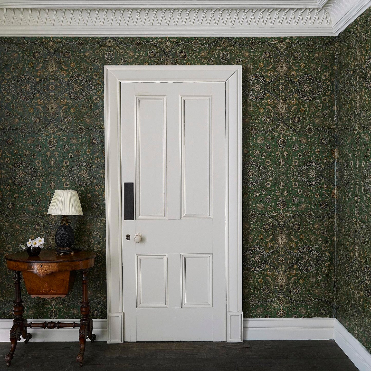 Zanjan Wallpaper - Juniper - Green - House of Hackney - 1 - WA - ZAN - DI - JUN - XXX - Premier Wallcovering