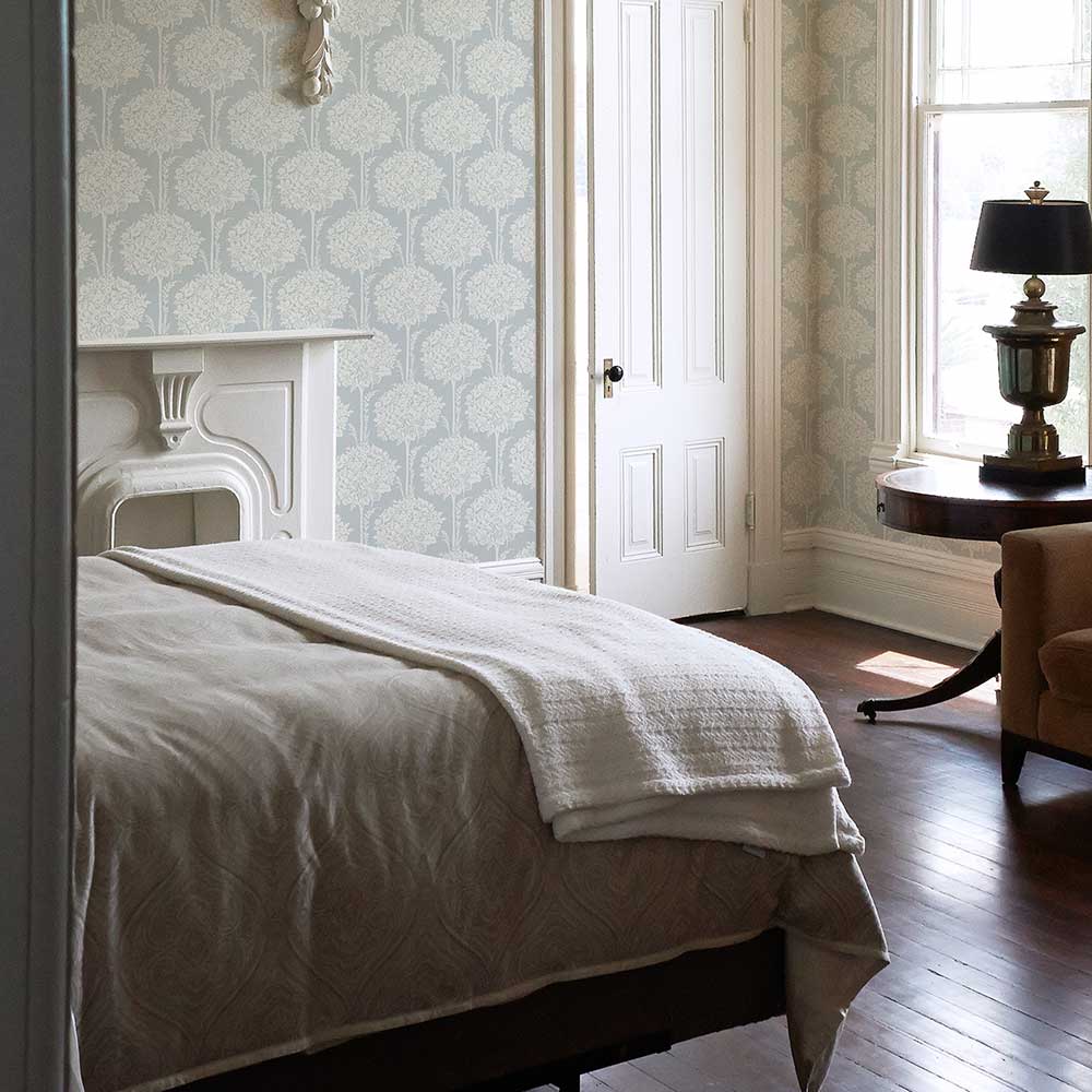 Zaria Wallpaper - Blue - A Street Prints - FD26622 - Premier Wallcovering