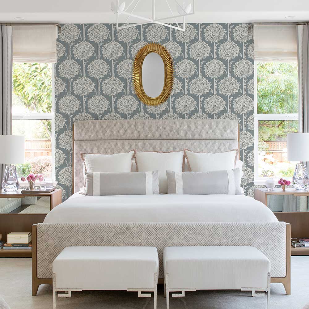 Zaria Wallpaper - Blue / Grey - A Street Prints - FD26627 - Premier Wallcovering