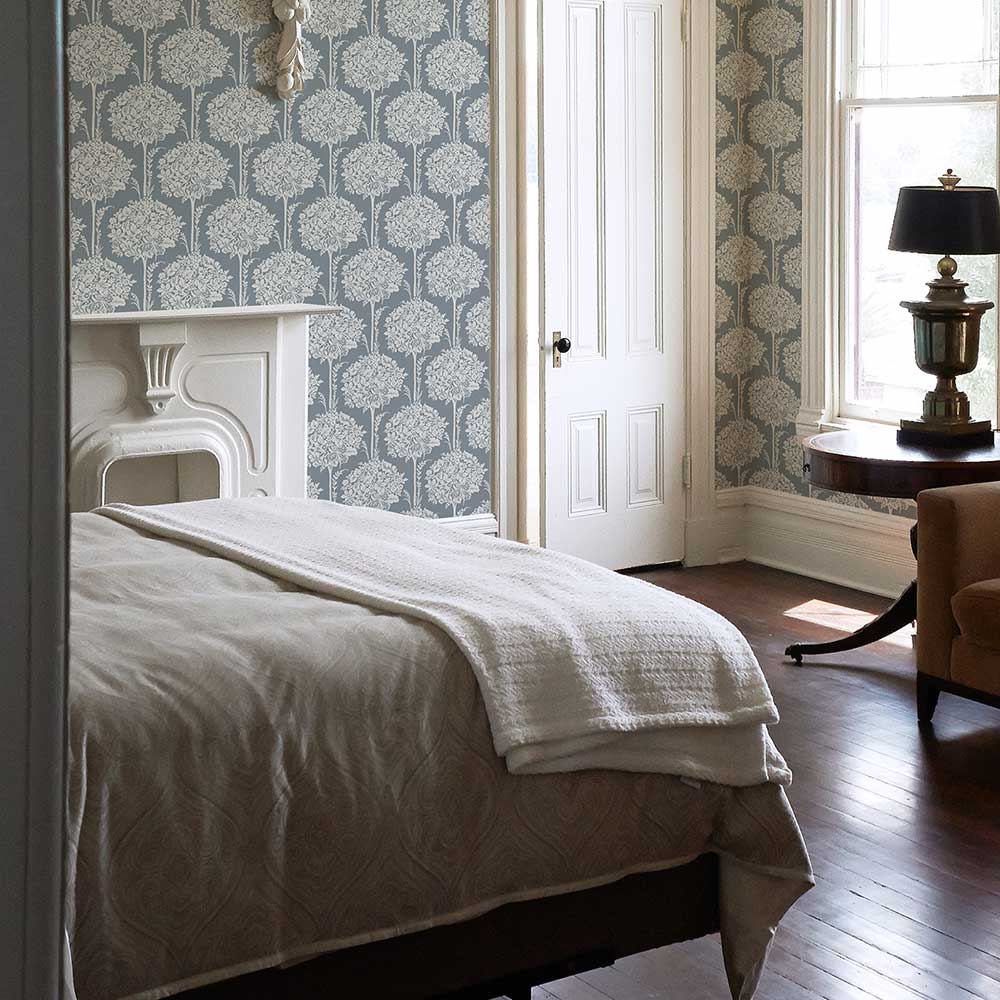 Zaria Wallpaper - Blue / Grey - A Street Prints - FD26627 - Premier Wallcovering