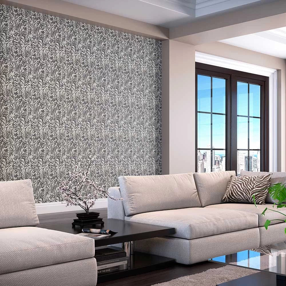 Zebra Wallpaper - Sable - Ohpopsi - WLD53135W - Premier Wallcovering