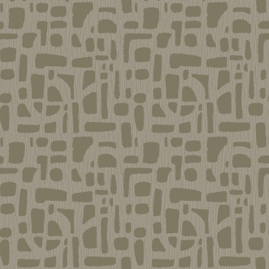 Zen Chunky Geo Wallpaper - Gold / Beige - Galerie - DWP0364 - 01 - Premier Wallcovering