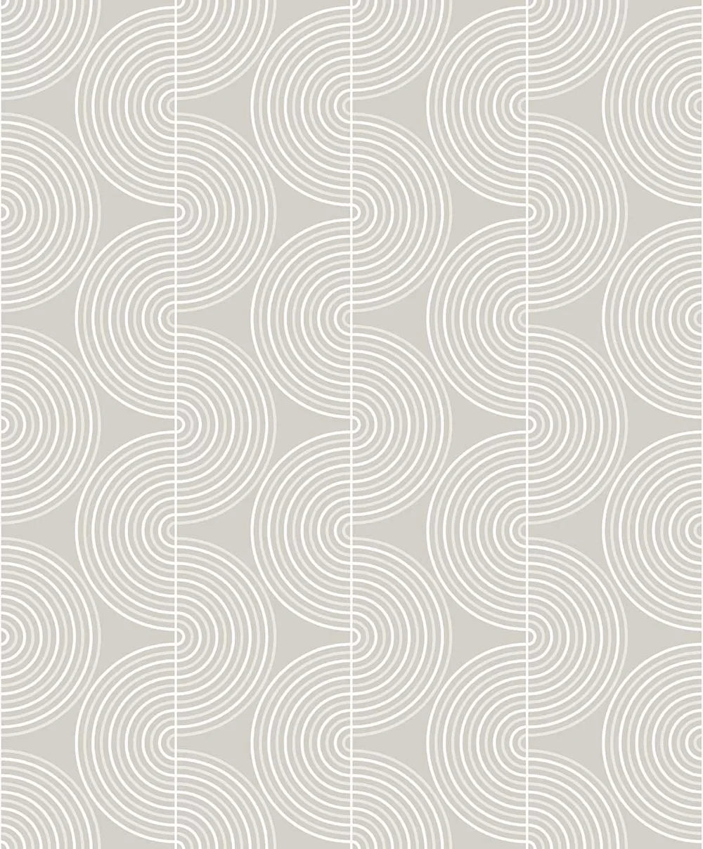 Zen Geo Wallpaper - Grey - NextWall - NW44205 - Premier Wallcovering