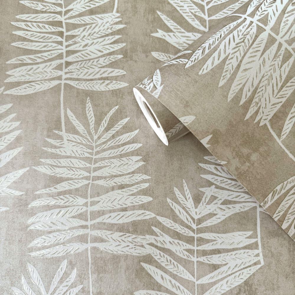 Zen Tumbling Leaf Wallpaper - Green - Galerie - DWP0365 - 01 - Premier Wallcovering