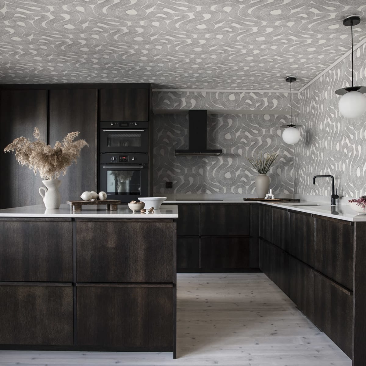 Zen Wallpaper - White - Sandberg - 805-01 - Premier Wallcovering