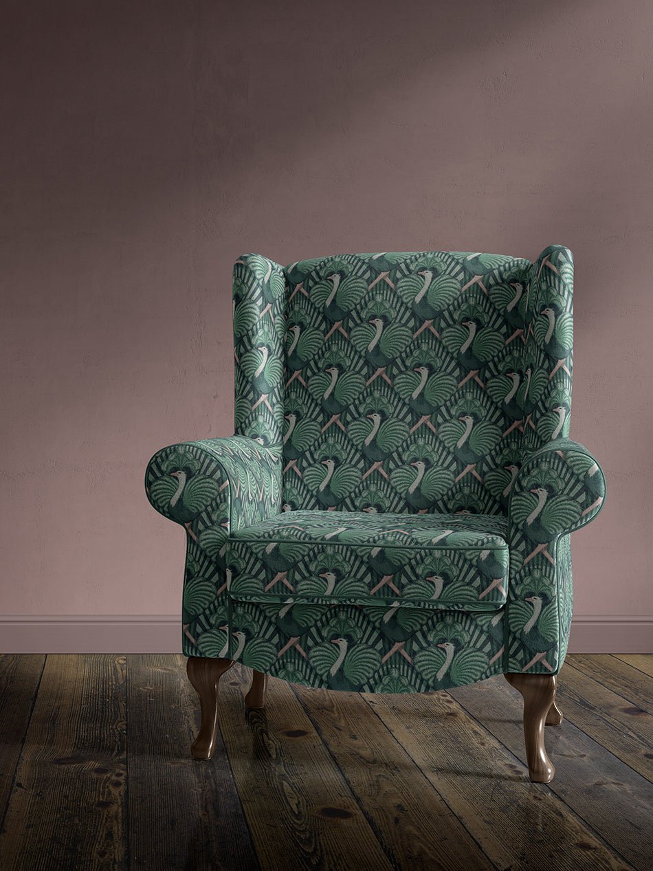 Zsa Zsa Recycled Velvet Fabric - Bottle Green - Divine Savages - DVS068-ZSA-GRE-VEL - Premier Wallcovering