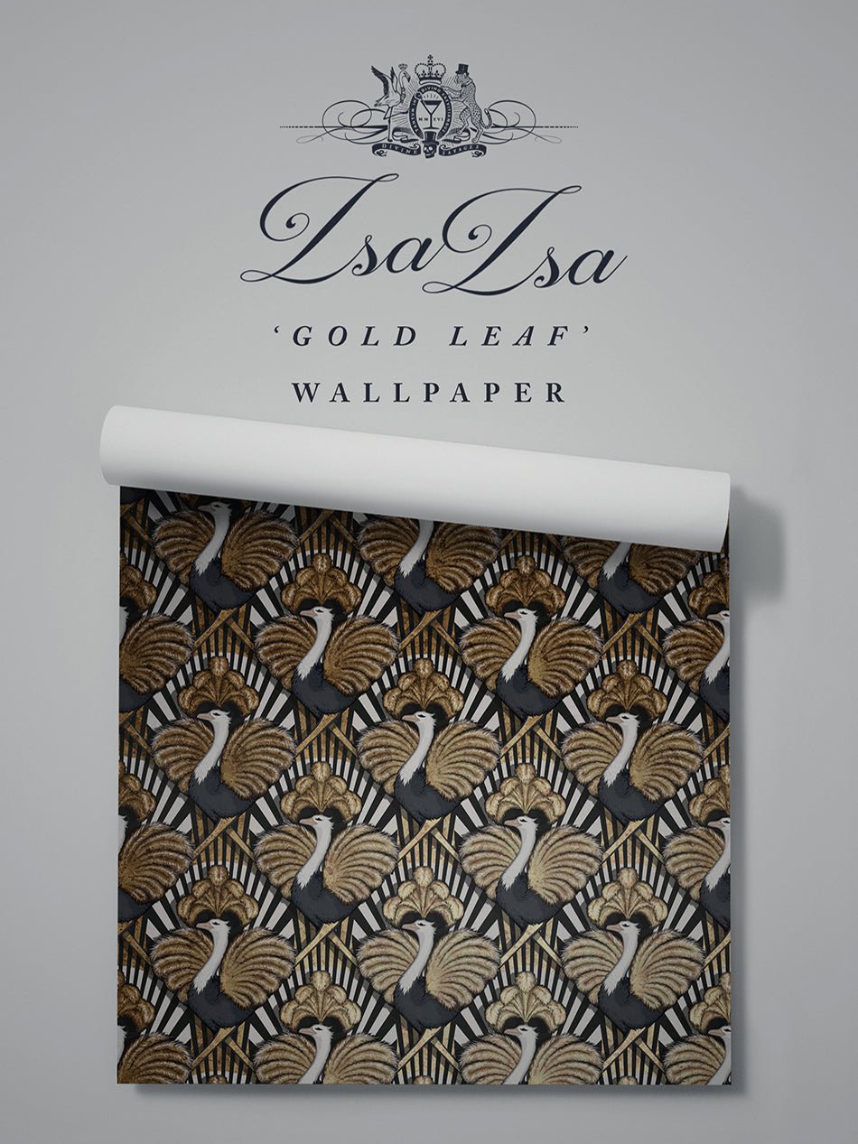 Zsa Zsa Wallpaper - Gold Leaf - Divine Savages - DVS145-ZSA-GLDL-WR - Premier Wallcovering