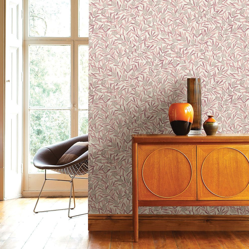 Zulma Wallpaper - Pink - A Street Prints - FD26104 - Premier Wallcovering
