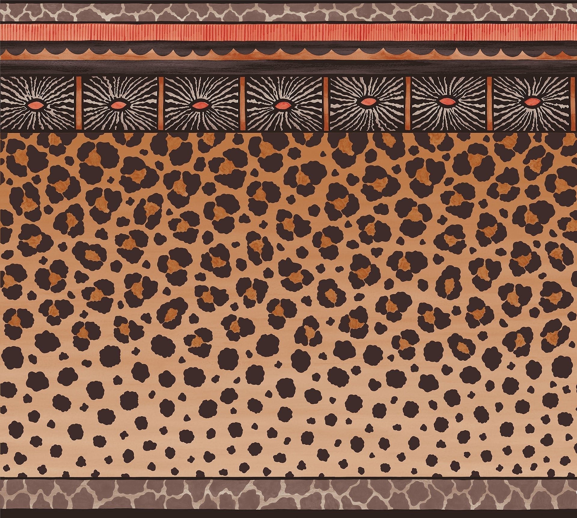 Zulu Border Wallpaper - Ginger & Soot - 109/13060 - Cole & Son - Premier Wallcovering